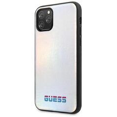 Guess case for iPhone 11 Pro GUHCN58BLD silver hard case Iridescent 3700740461518