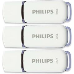 Philips Snow pack 32GB USB 2.0 Stick Λευκό (FM32FD70E/00) (PHIFM32FD70E-00) έως 12 άτοκες Δόσεις