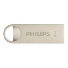 Philips Moon 16GB USB 2.0 Stick Ασημί (FM16FD160B/00) (PHIFM16FD160B-00) έως 12 άτοκες Δόσεις