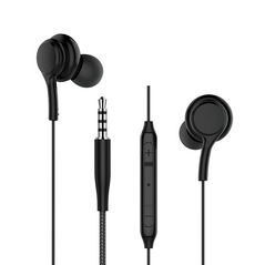 WIWU wired earphones EB310 jack 3,5mm black 6976195091144
