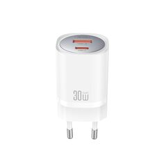 XO wall charger CE21 PD 33W 1x USB-C 1x USB white 6920680853892