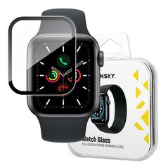 Wozinsky Watch Glass Hybrid Glass for Apple Watch 6 40mm / Watch 5 40mm / Watch 4 40mm / Watch SE 40mm Black