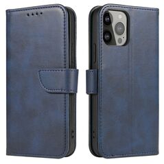 Magnet Case for Samsung S24 Ultra with flap and wallet - blue