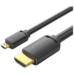 VENTION Micro HDMI to HDMI 4K HD Cable 1M Black (AGIBF) (VENAGIBF) έως 12 άτοκες Δόσεις