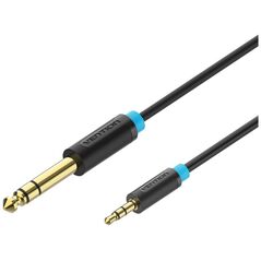 VENTION 3.5mm Male to 6.5mm Male Audio Cable 1M Black (BABBF) (VENBABBF) έως 12 άτοκες Δόσεις