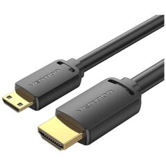VENTION Mini HDMI to HDMI 4K HD Cable 1M Black (AGHBF) (VENAGHBF) έως 12 άτοκες Δόσεις