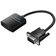 VENTION VGA to HDMI Converter with Female Micro USB and Audio Port 0.15M Black (ACNBB) (VENACNBB) έως 12 άτοκες Δόσεις