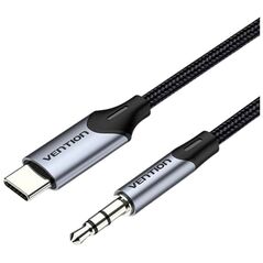 VENTION Type-C Male to 3.5mm Male Cable 1.5M Gray Aluminum Alloy Type (BGKHG) (VENBGKHG) έως 12 άτοκες Δόσεις