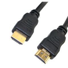 Jasper Καλώδιο σύνδεσης Jasper HDMI 1.4 A Αρσενικό σε A Αρσενικό Gold Plated CCS 1m Μαύρο 08768 5210029017179