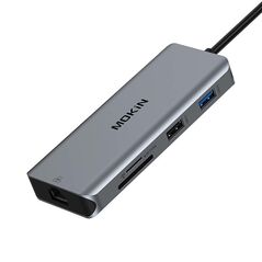 Mokin MOKiN 9in1 Laptop Docking Station USB C to 2x USB 3.0 + USB 2.0 + 2x HDMI + SD/TF + RJ45 + PD (silver) 059613  MOUC0305 έως και 12 άτοκες δόσεις 6976301930930