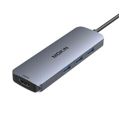 Mokin MOKiN Adapter Hub 8in1 USB-C to 2x 4K 60Hz HDMI + USB-C + USB 3.0 + SD + Micro SD (silver) 059617  MOUC0409 έως και 12 άτοκες δόσεις 6976301930978