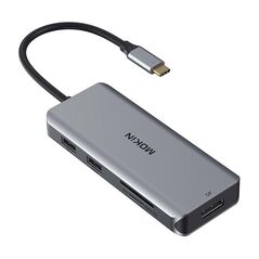 Mokin MOKiN Adapter/Docking Station 9 in 1 USB C to 2x USB 2.0 + USB 3.0 + 2x HDMI + DP + PD + SD + Micro SD (silver) 059618  MOUC0304 έως και 12 άτοκες δόσεις 6976301930985