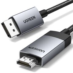 Ugreen DP119 DisplayPort / HDMI 4K 60Hz cable 1m - gray