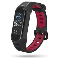 Strap for XIAOMI MI BAND 6 / 6 NFC / 5 Tech-Protect Armour black & red 6216990211591