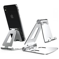 Stand for Phone and Tablet Tech-Protect Z16 silver 0795787711514