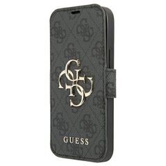 Original Case IPHONE 13 PRO MAX Guess Book 4G Big Metal Logo (GUBKP13X4GMGGR) gray 3666339032593