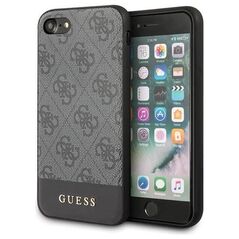 Original Case IPHONE SE 2022 / SE 2020 / 7 / 8 Guess Hardcase 4G Stripe Collection (GUHCI8G4GLGR) gray 3700740471289