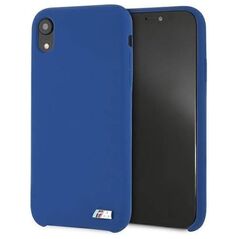 Original Case IPHONE XR BMW Hardcase Silicone M Collection (BMHCI61MSILNA) blue 3700740435304