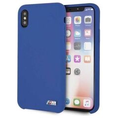 Original Case IPHONE X / XS BMW Hardcase Silicone M Collection (BMHCPXMSILNA) blue 3700740435298