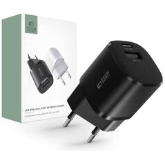 Wall Charger 20W USB QC3.0 + USB-C PD Tech-Protect C20W Mini black 9490713927373