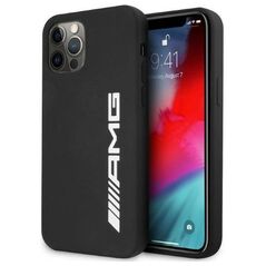 Case IPHONE 12 PRO MAX Mercedes AMG Hardcase Silicone Big Logo (AMHCP12LSGLBGN) black 3666339002916
