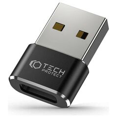 Adapter USB to USB-C Tech-Protect Ultraboost black 9490713932247