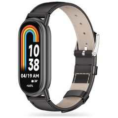 Case XIAOMI MI BAND 8 / 8 NFC Tech-Protect LeatherFit black 9490713935347