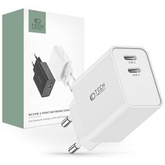 Wall Charger 35W 2x USB-C PD Tech-Protect C35W white 9490713936078
