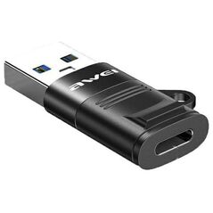 Adapter USB-C - USB-A AWEI (CL-13) black 6954284000925