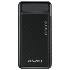 Powerbank 20000mAh 2xUSB + PD + Micro USB AWEI (P6K) black 6954284004411