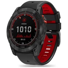 Strap for GARMIN FENIX 3 / 5X / 3HR / 5X PLUS / 6X / 6X PRO / 7X Tech-Protect IconBand black and red 9319456605082