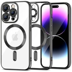 Case APPLE IPHONE 15 PRO Tech-Protect MagShine black 9319456604092