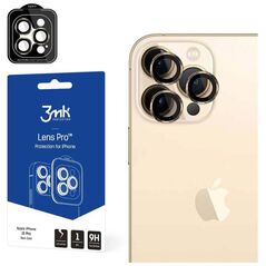 Tempered Glass for Camera APPLE IPHONE 15 PRO 3MK Lens Protection Pro gold 5903108530026