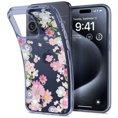 Case APPLE IPHONE 15 PRO Spigen Liquid Crystal Blossom pattern 8809896749077