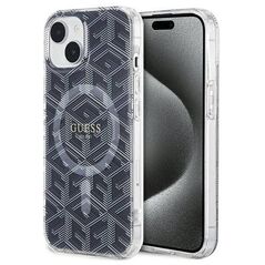 Original Case IPHONE 13 / 14 / 15 Guess hardcase IML GCube MagSafe (GUHMP15SHGCUSTGK) black 3666339221843