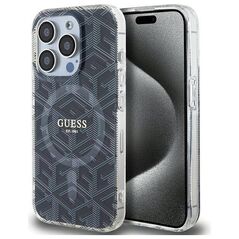 Original Case APPLE IPHONE 15 PRO MAX Guess hardcase IML GCube MagSafe (GUHMP15XHGCUSTGK) black 3666339221874