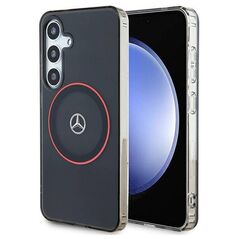 Original Case SAMSUNG GALAXY S24 Mercedes Hardcase Double Layer W/ Red MagSafe (MEHMS24S23HUORK) black 3666339246181