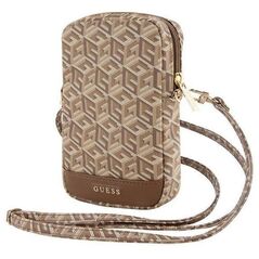Bag Guess Zip GCube Bottom Stripe (GUWBZPGCSPGW) brown 3666339210663