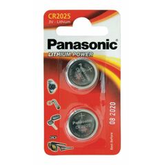 PANASONIC Panasonic CR2025 μπαταρίες λιθίου 3V 2τμχ  έως 12 άτοκες Δόσεις PAN-CR2025L-2
