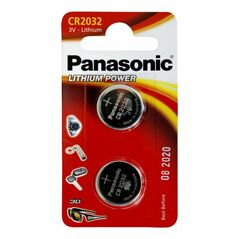 PANASONIC Panasonic CR2032 μπαταρίες λιθίου 3V 2τμχ  έως 12 άτοκες Δόσεις PAN-CR2032L-2
