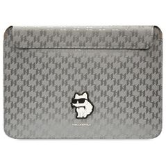 Karl Lagerfeld sleeve KLCS16SAKHPCK 14” silver Sleeve Mono Saffiano Choupette 3666339170585