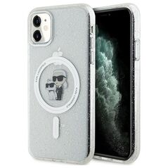 Karl Lagerfeld case for iPhone 11 KLHMN61HGKCNOT transparent HC Magsafe IML KC Glitter 3666339162672