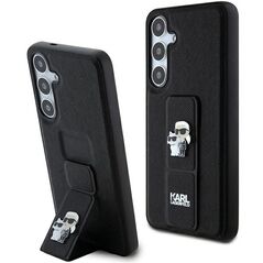 Karl Lagerfeld case for Samsung Galaxy S24 KLHCS24SGSAKCPK black HC GRIPSTAND SAFFIANO KC PINS 3666339242145