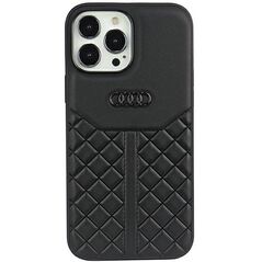 Audi case for iPhone 13 / 13 Pro 6,1&quot; AU-TPUPCIP13P-Q8/D1-BK black hardcase Genuine Leather iPhone 6955250226011