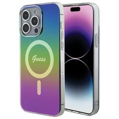 Guess case for iPhone 15 Pro 6,1&quot; GUHMP15LHITSK black HC IML Magsafe Iridescent 3666339154660