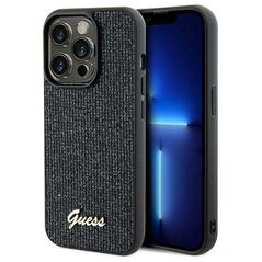 Guess case for  iPhone 14 Pro Max 6,7&quot; GUHCP14XPMSDGSK HC PU DISCO SCRIPT METAL BLACK 3666339173425
