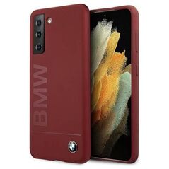 Original Case SAMSUNG GALAXY S21+ BMW Hardcase Silicone Signature Logo (BMHCS21MSLBLRE) red 3700740497425