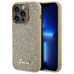 Original Case IPHONE 14 PRO MAX Guess Hardcase Disco Metal Script (GUHCP14XPMSDGSD) gold 3666339173562