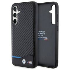Original Case SAMSUNG GALAXY S23 FE BMW Leather Carbon (BMHCS23FE22NBCK) black 3666339218560