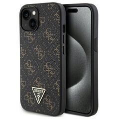 Original Case IPHONE 14 PLUS / 15 PLUS Guess Hardcase 4G Triangle Metal Logo (GUHCP15MPG4GPK) black 3666339225773